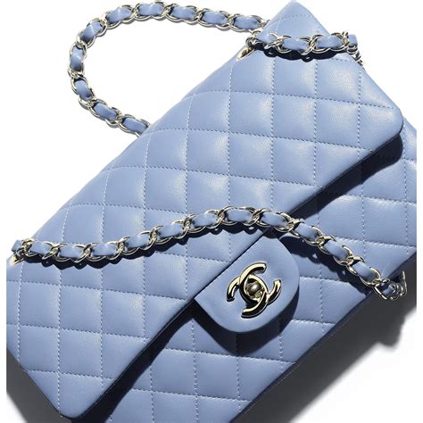 chanel sky blue bag